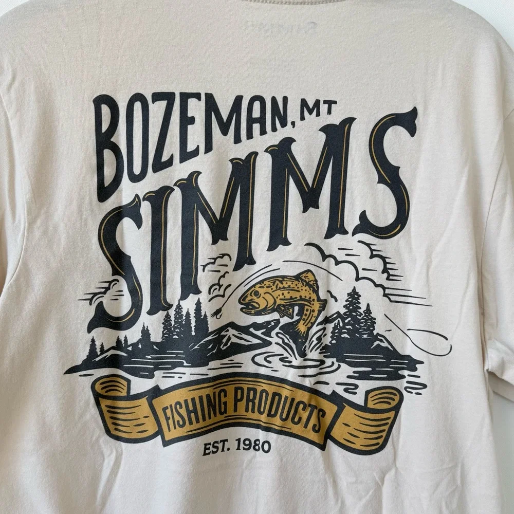 Simms Bozeman, MT Men’s Short Sleeve Shirt size small - Picture 4 of 4